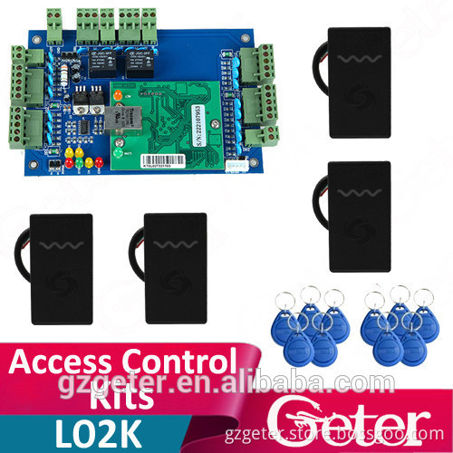 Two Door Access Panel + Four 125Khz ID Card Reader Door Access Control System